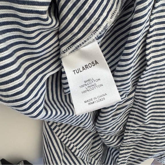 TULAROSA Blue White Striped Shorts Lace up, Back Zip Size Medium REVOLVE XS - Picture 7 of 7